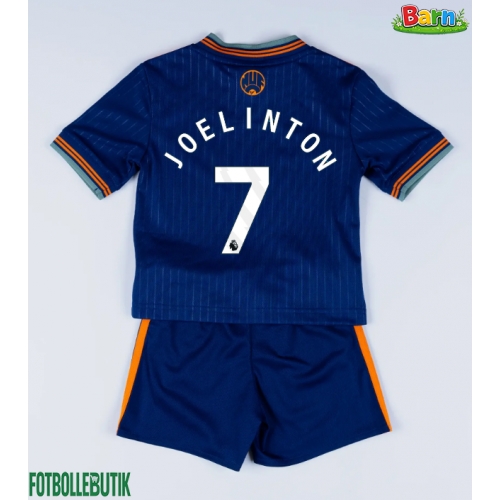 Newcastle United Joelinton #7 Tredjeställ Barn 2025-26 Kortärmad (+ Korta byxor)